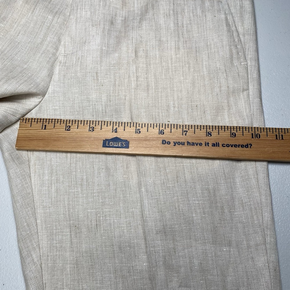 Bonobos Linen Pants 29x34 Slim Guabello Legend Flat Front Ivory Beige - Picture 8 of 16
